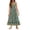 Green Floral, variant on Arshiner Girls Summer Dress Boho Beach Casual Smocked Maxi Dresses