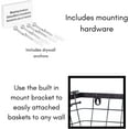 thumbnail image 5 of BirdRock Home 2-Pack Wire Hanging Basket for Storage -Oil Rubbed Bronze, 5 of 9