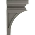 thumbnail image 2 of Ekena Millwork 3 1/2"W x 3 3/4"D x 6"H Mini Nevio Wood Vintage Decor Corbel, Reclaimed Grey, 2 of 6