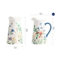 thumbnail image 2 of Bico Summer Provence Ceramic 2.5 Quarts Pitcher with Handle, Decorative Vase for Flower Arrangements, Dishwasher Safe, 2 of 3