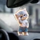 thumbnail image 5 of Colgante para coche con diseño de gato | Colgante para mochila | Colgante acrílico para espejo retrovisor y bolso | Lindo accesorio para amantes de los gatos | Decoración para el hogar y el coche, 5 of 6