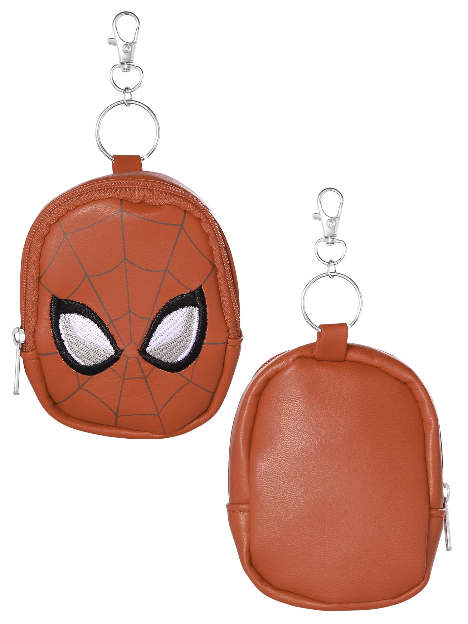 Marvel Spider-Man Backpack Fashion Metal Keychain Charm Pouch