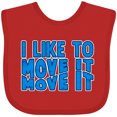 thumbnail image 3 of Inktastic I like to move it move it Boys or Girls Baby Bib, 3 of 4