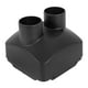 thumbnail image 1 of 2KW 42mm Diámetro exterior Calentador de automóvil Conducto Salida de ventilación de aire caliente 2 orificios Plástico negro, 1 of 1