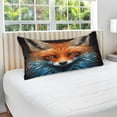 thumbnail image 5 of GZHJMY Beautiful Portrait of A Fox Plush Pillow Case,Zippered Bed Pillow Pillowcases,Super Soft and Cozy Pillowcase Covers for Sleep - King Size 20x40in Home Decor, 5 of 7