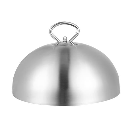 

Homemaxs Stainless Steel Steak Cover Teppanyaki Dome Dish Lid Anti Oil Splashing Food Cover Cooking Tool for Restaurant Home (26cm)