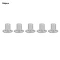 thumbnail image 1 of 100pcs M2.5*3/4/5mm Flat Head Aluminum Rivets Countersunk Solid Rivets (M2.5*3), 1 of 8