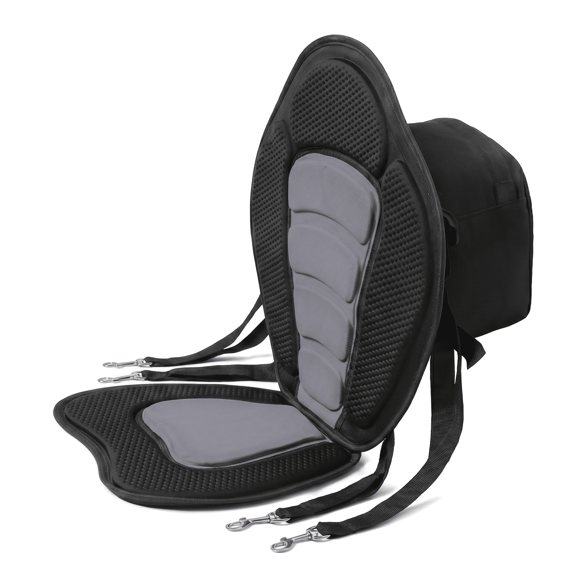 Universal Kayak Seat with Back Support, 0.5" Thick Padded Cushion, Adjustable Straps, Storage Bag for Paddle Boards Canoes Fishing Boats Inflatable Kayaks