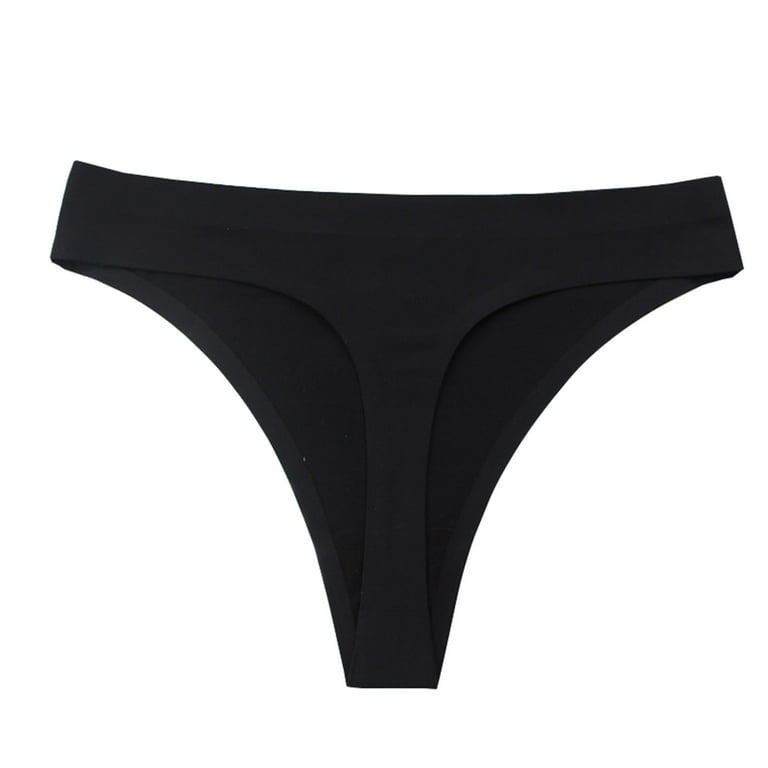 Pimfylm Thongs For Women Pack Cotton High Waisted Womens Underwear