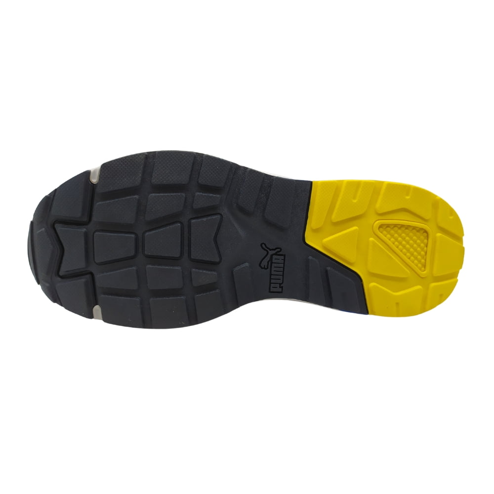 Puma Men's Vis2K Shoe in Club Navy/Puma White/Yellow, Size