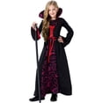 thumbnail image 4 of 2DXuixsh Robes pour Filles Halloween Robe à Manches Longues avec Ensemble Robe de Fête Halloween Robe Évasée Noire Taille 130, 4 of 7