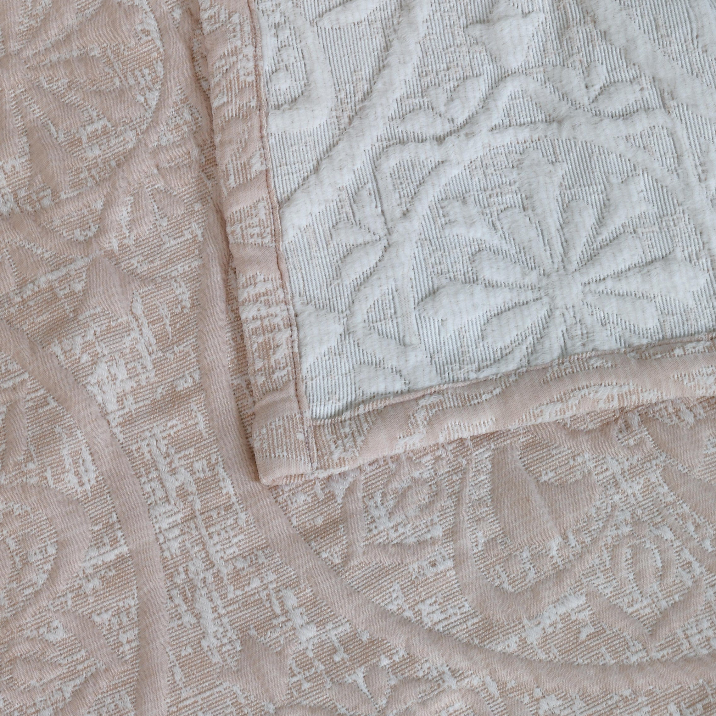 Dainty Home Boheme Medallion Jacquard Shower Curtain, Soft Textured Polyester Fabric, 72 x 72 Inches