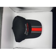Snap-on Racing Striped Adjustable Casual Cap, Black, Grey, Red, One Size