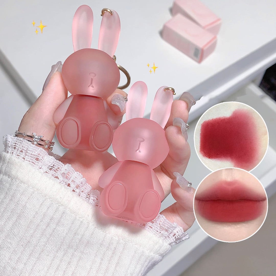 Kids Lip Balm Stick With Keychain - Fruity Cute Rabbit Flavored Moisturizing Lip Care