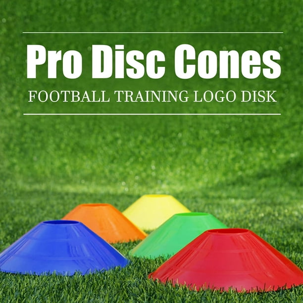 Cônes Pro Disc (ensemble de 50), cônes de football avec support, cônes de  football d'entraînement d'agilité pour l'entraînement, football, enfants,  sports, marqueurs de cône de terrain