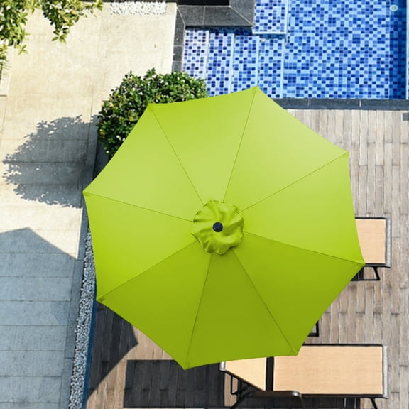 270CM Umbrella Replacement Canopy UV Protection Outdoor Garden Patio Backyard Parasol Market Table Top Umbrella Replacement Fabric Cloth Cover-Grass  Green