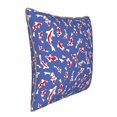 thumbnail image 2 of Fotbe Beautiful Koi Fish Pattern Velvet Decorative Throw Pillow Covers with Elegant Piping, Soft Plush Cushion Cover for Sofa, Bed, Car, Office-16"x16", 2 of 8