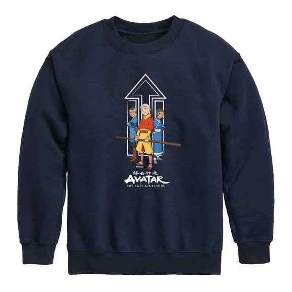 Avatar - The Last Airbender - Trio - Youth Crewneck Fleece Sweatshirt