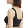 thumbnail image 2 of Women's Rhonda Shear 9299MW Moisture Wicking Underwire Seamless Bra (Black XS), 2 of 3