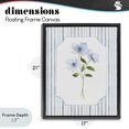 thumbnail image 4 of Stupell Industries Cottage Soft Blooms & Stripes Black Floating Frame Canvas Art, 17 x 21, by Tava Studios, 4 of 8