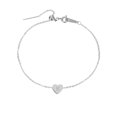 thumbnail image 1 of Heart Layer Anklet Female Letters Chain Silver Anklet For Women Initial 26 For Women Anklet Anklet Summer Jewelry Anklet For Women Matching Rings Leather Strap Anklets for Women Ring 13 Ring 24, 1 of 4