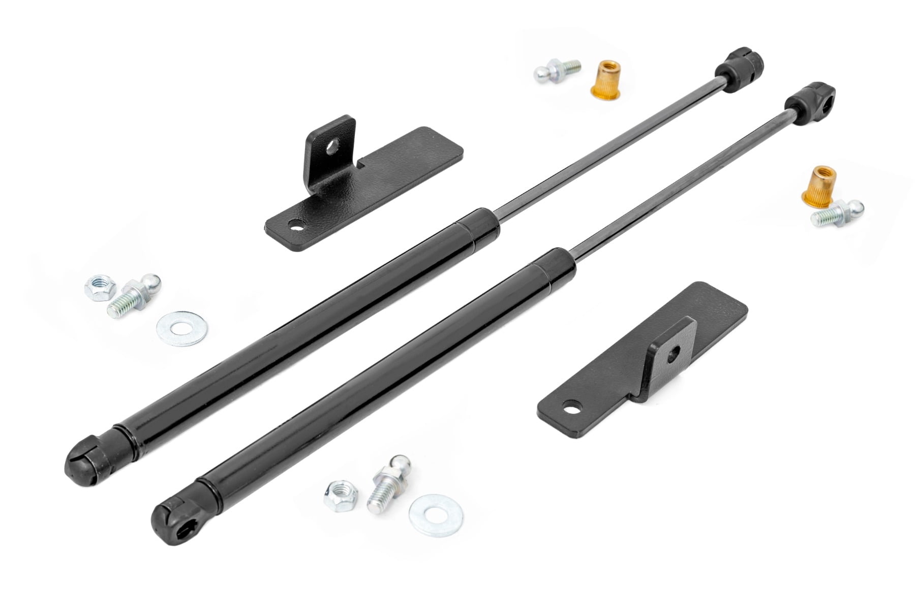 Rough Country Hydraulic Hood Assist for 07-18 Jeep Wrangler JK/JKU - 10643 Fits select: 2008,2015-2018 JEEP WRANGLER UNLIMITED