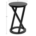 thumbnail image 2 of Kate and Laurel Aja Table d'Appoint en Bois Moderne, 15x15x23, Noir, 2 of 9