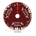 thumbnail image 3 of Hometravel Holiday Tree Skirt, Christmas Decoration for Tree Base, Protective Cover for Floor During Holidays, Traditional Festive Display, 3 of 7