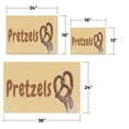 thumbnail image 3 of Pretzels Vinyl Decal 2 Pack of 12 Inch x 16 Inch Weatherproof Heavy-Duty Adhesive Backing | Freshly Baked Snacks, Food Stalls, Delicious Treats | Made in USA, 3 of 6
