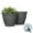 Grey, variant on Lark & Vine Verona Resin Planter, Durable and Light Weight, 14.4" x 14.4" x 11.6", Grey, Set of 2