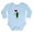 Sky Blue, variant on CafePress - Pickle Holding Heart Balloon Body Suit - Long Sleeve Cotton Baby Bodysuit