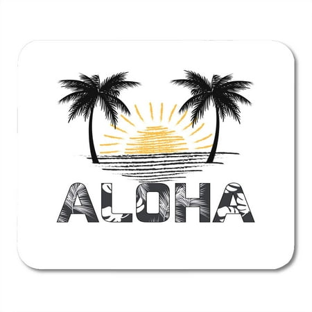 KDAGR Palm Aloha Hawaii Best Creative for Presentation Tree Abstract Beach Mousepad Mouse Pad Mouse Mat 9x10