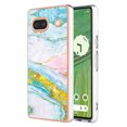 thumbnail image 1 of Compatible with Google Pixel 7A Soft Case Marble Pattern Enhanced Camera & Screen Protection Cover, 1 of 5