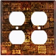 thumbnail image 4 of Metal Light Switch Plate Cover Cafe Diner Coffee Sign Brown COF024, 4 of 13