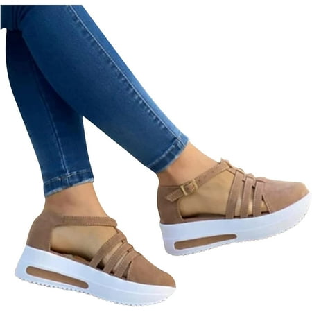 

OSLEI Sandals for Women Dressy Platform Espadrille Wedge Sandals Women 2023 Vacation Sunmmer Beach Open Toe High Heel Shoes