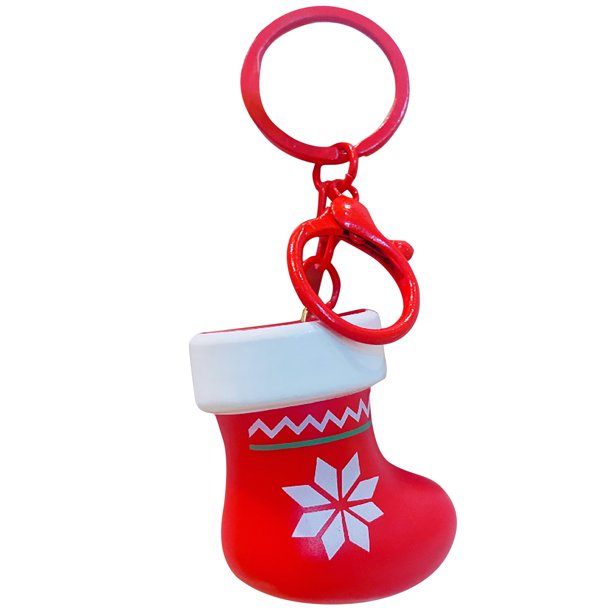 Christmas Decorations Clearance!! Christmas Creative Luminous Keychain Cute Santa Claus Pendant Christmas Tree with Light and Sound Small Gift