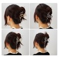 thumbnail image 5 of 1pc Metal Hair Claws Hair Clips Hair Barrettes for Women Silver Tone 4.29''x2.32''x1.02'', 5 of 7