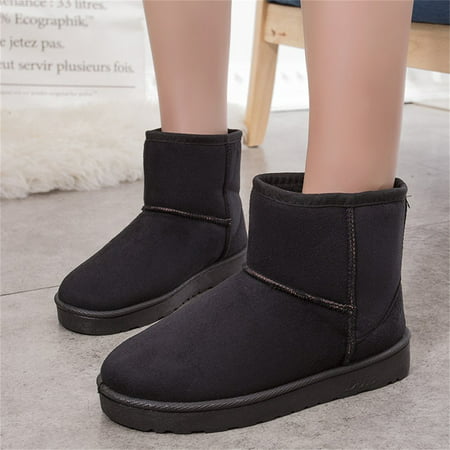2017 Women Winter Snow Boots Warm Platform Thickened Cotton Ankle Boots ...