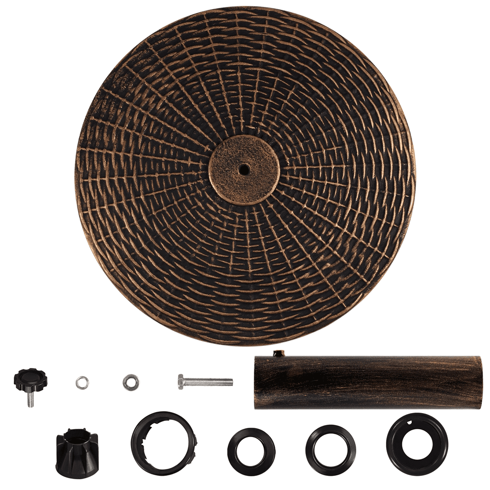 Yaheetech 22lbs Round Patio Umbrella Base Stand, Bronze