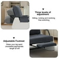 thumbnail image 3 of AKDSteel Fauteuil Berçant Inclinable en Velours Côtelé Doux pour Adultes, Dossier Haut et Repose-Pieds Réglables, Cadre en Acier Robuste, Poche Latérale, Accent Moderne pour Salon et Chambre, 3 of 8