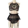 thumbnail image 3 of Traje de ropa interior sexy Traje de falda sexy con encanto tipo dividido de fibra elástica suave, S Inevent XX000144-01, 3 of 7