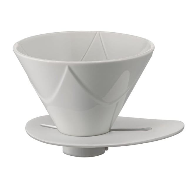 Cafetera de goteo Hario V60 Mugen de cerámica, tamaño 02, blanca