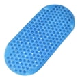 thumbnail image 1 of Transemion Soft And Comfortable Bath Mat For Relaxing Shower Experience Non Slip Plastic Non-slip Shower Mats Translucent Blue, 1 of 6