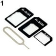 thumbnail image 4 of Deyuer 5PCs 3 in 1 NanoSIM Card to Micro SIM Card to Standard SIM Card Adapter Converter,Black, 4 of 5