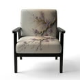 thumbnail image 4 of Designart "Pink And Plum Cherry Blossom Branch V" Upholstered Modern & Contemporary Accent Chair and Modern & Contemporary Arm Chair - Multiple Color & Pattern, 4 of 7