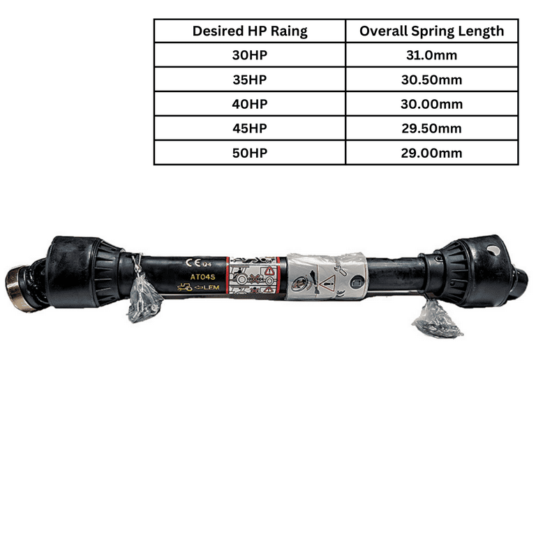 02.__.hn PTO Shaft 147022 Replacement/Fits 4'-7' King Kutter Finish