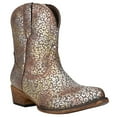 thumbnail image 2 of Roper Womens Ingrid Metallic Leopard Snip Toe Cowboy  Ankle Boots, 2 of 5