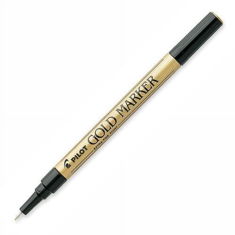 Pilot Gold Metallic Permanent Paint Marker, Extra Fine Point, 10-PACK(41701)