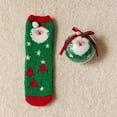thumbnail image 2 of Christmas Fuzzy Cozy Socks for Women Fluffy Plush Warm Fun Colorful Holiday Sleeping Socks Gifts, 2 of 2