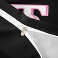 thumbnail image 4 of Erosebridal Pink Letter T Monogrammed Kids Twin Bedding,Cute Bowknot Duvet Cover Set For Bows Lover,Reversible Black 2-Piece,No Comforter, 4 of 6